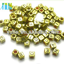 Alibaba website jóias de ouro alfabeto letra cubo contas
